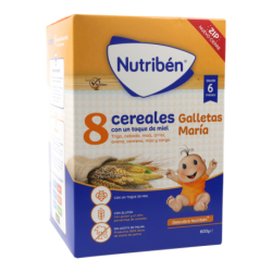 Nutriben 8 Cereales Miel Y Galletas Maria 600 g
