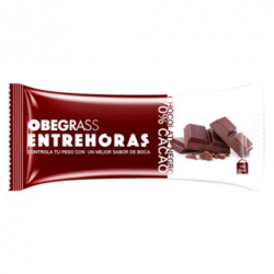 OBEGRASS ENTREHORAS BLACK CHOCOLATE BARS 30 G 20 UNITS