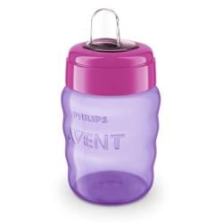 AVENT CUP WITH SOFT NOZZLE PINK 260 ML