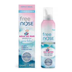 FREE NOSE PEDIATRIC SEAWATER DAILY CLEANING SPRAY 120 ML