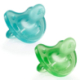 CHICCO PHYSIO TODOGOMA SILICONE PACIFIER BLUE GREEN 6-12M 2 UNITS