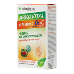 Arkovital Vitamina D3 + C 20 Comp Efervescentes
