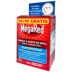 Megared Omega 3 Aceite De Krill 30+10 Caps Promo