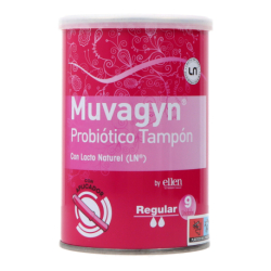 Muvagyn Probiotico Tampon Vaginal 9 Uds Regular Con Aplicador