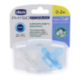 CHICCO PHYSIOFORMA PACIFIER 0-2M BLUE AND WHITE 2 UNITS