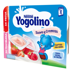 Nestle Yogolino Suave Y Cremoso Fresa Frambuesa 6x60 g