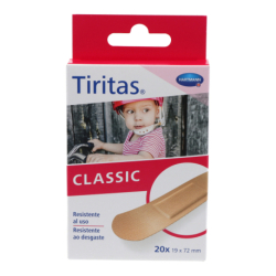 TIRITAS CLASSIC PLASTERS 19X72 MM 20 UNITS HARTMANN