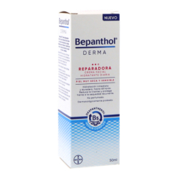 Bepanthol Derma Reparadora Crema Facial Hidratante Diaria Piel Muy Seca Y Sensible 50 ml