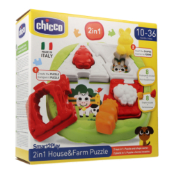CHICCO 2 IN 1 HOUSE FARM PUZZLE