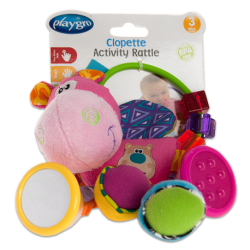 RATTLE PLAYGRO PINK TEETHER