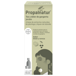 PROPALNATUR COUGH AND SORE THROAT LEMON AND CHERRY FLAVOR SYRUP 120 ML