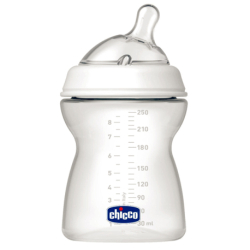 CHICCO NATURAL FEELING FEEDING BOTTLE SILICON TEAT 2M+ 250 ML