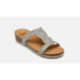 Scholl Women's Doha T-bar Sandal Silver Color Size 38