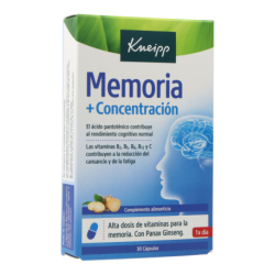 KNEIPP MEMORY AND CONCENTRATION 30 CAPSULES