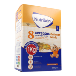 Nutriben 8 Cereales Toque Miel Y Galletas Maria 6m+ 1000 g Promo