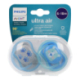 AVENT SILICONE PACIFIER ULTRA AIR BLUE BEARS 6-18M 2 UNITS