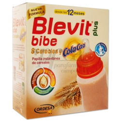 BLEVIT PLUS BIBE 8 CEREALS AND COLACAO POWDER 600 G