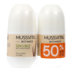 Mussvital Sensitive Deo Aloe Vera 2x75 ml Promo