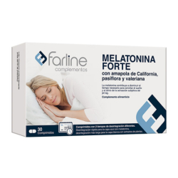Farline Melatonina Forte Con Amapola De California, Pasiflora Y Valeriana 30 Comp