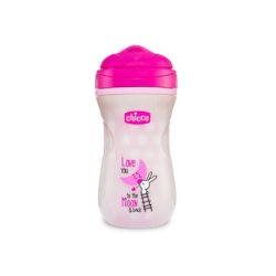 CHICCO PINK FLUORESCENT CUP +14M