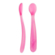 CHICCO SILICONE SPOON PINK 6M+ 2 UNITS