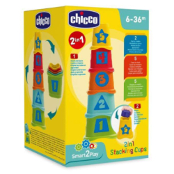CHICCO 2IN1 STACKING CUPS 6-36M