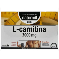 L-CARNITINA 3000MG 20 AMPOLLAS NATURMIL SLIM DIETMED