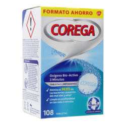 Corega Oxigeno Bio-activo 108 Tabletas Promo