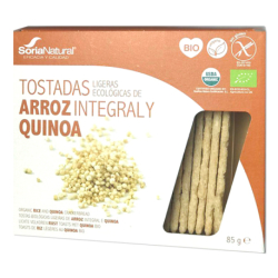 Tostadas Ligeras De Arroz Y Quinoa 25 Uds Soria Natural