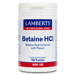 BETAINE HCI 180 TABLETS LAMBERTS