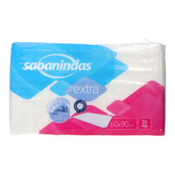SABANINDAS EXTRA 60X90 CM 20 UNITS