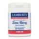 ZINC 15MG 90 CAPS 8282 LAMBERTS