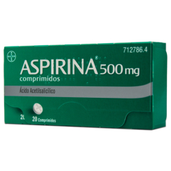 ASPIRINA 500 MG 20 TABLETS