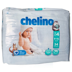 CHELINO LOVE DIAPERS SIZE 4 9-15 KG 34 UNITS