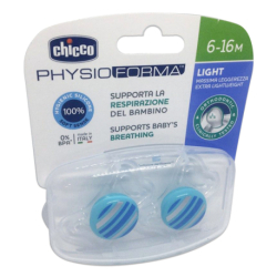 CHICCO SILICONE PACIFIER PHYSIO LIGHT 6-16M BLUE