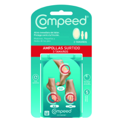 COMPEED BLISTERS HYDROCOLLOID 5 PLASTERS