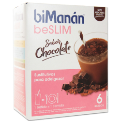 Bimanan Beslim Batido Sabor Chocolate 6 Sobres
