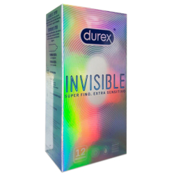 DUREX CONDOMS INVISIBLE EXTRA SENSITIVE 12 UNITS
