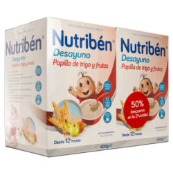 NUTRIBEN BREAKFAST FRUITS AND WHEAT 2X600G PROMO
