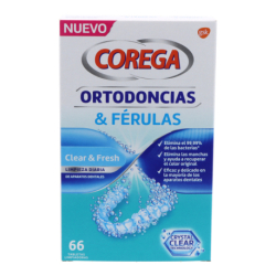 Corega Ortodoncias & Ferulas 66 Tabletas Limpiadoras