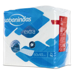 SABANINDAS EXTRA 60X40 CM 25 UNITS
