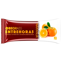 OBEGRASS ENTREHORAS DARK CHOCOLATE AND ORANGE BARS 30 G 20 UNITS