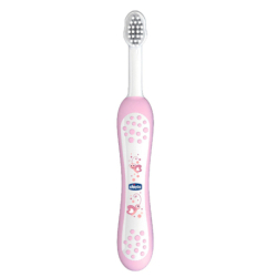 CHICCO TOOTHBRUSH PINK 6M+