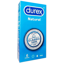 DUREX CONDOMS NATURAL CLASSIC 6 UNITS
